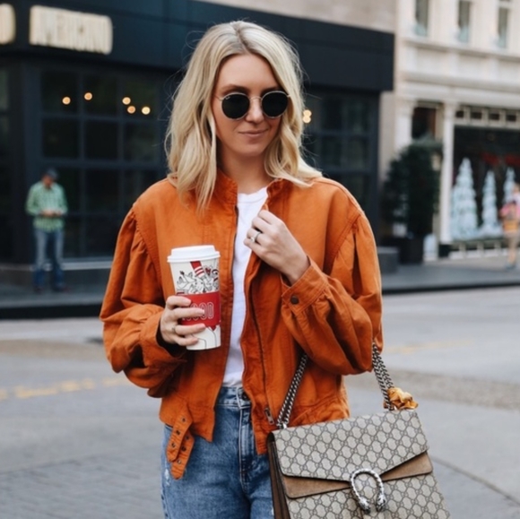 Free People Poet Jacket in Burnt Orange Size XS - Picture 3 of 16